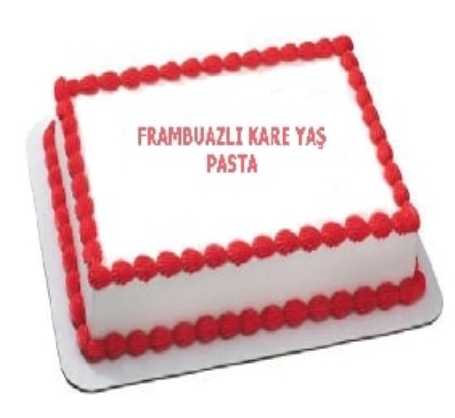 25 Kişilik Frambuazlı Yaş Pasta