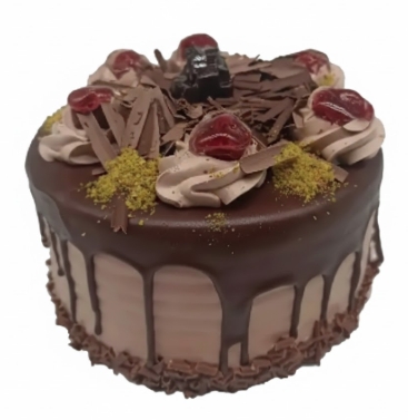 Tatlı Kutlama Temalı 6-9 Kişilik Çikolatalı Yaş Pasta